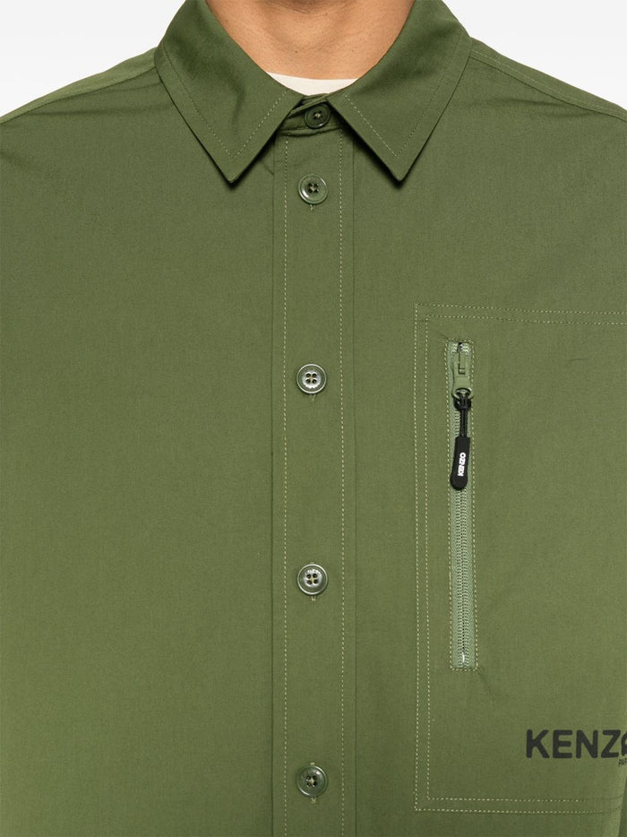 Kenzo Shirts Kaki Cotton