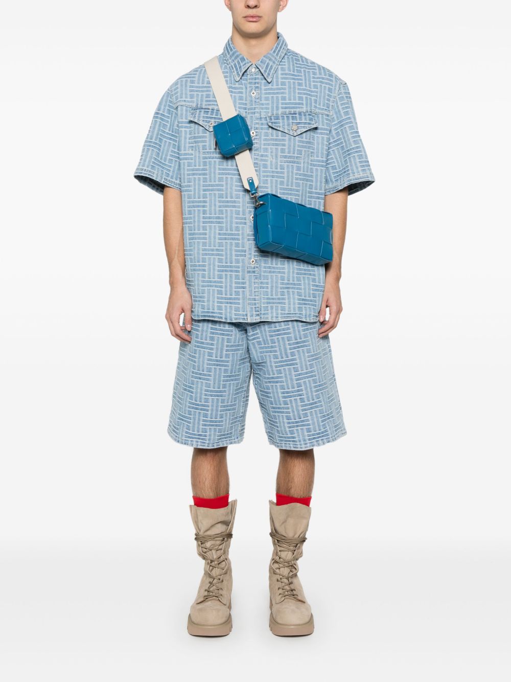 Kenzo Shorts Clear Blue Lining: Polyester