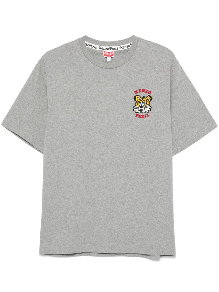 Kenzo T-Shirts And Polos Grey Organic Cotton