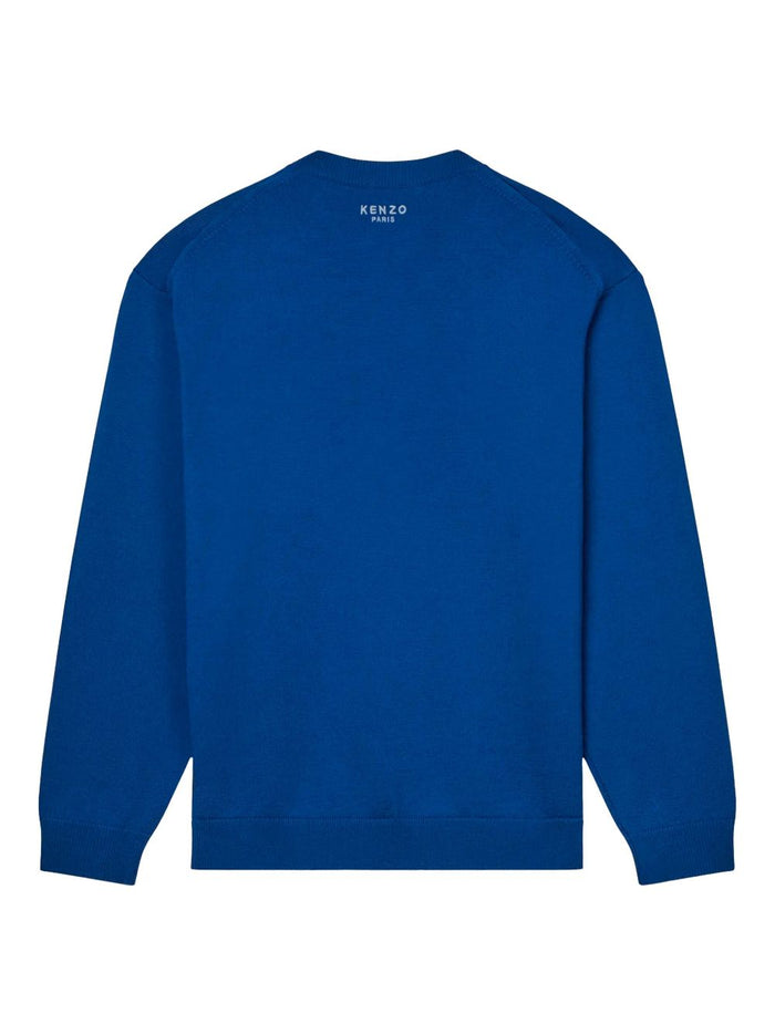 Kenzo Sweaters Blue Wool