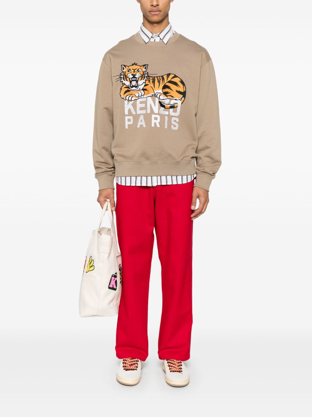 Kenzo Sweaters Brown Cotton