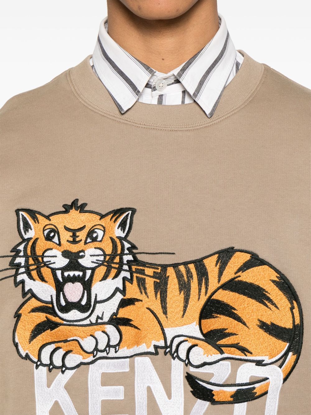 Kenzo Sweaters Brown Cotton