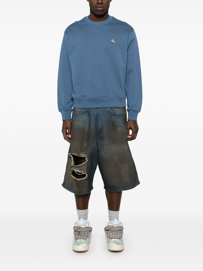 Kenzo Sweaters Clear Blue Cotton