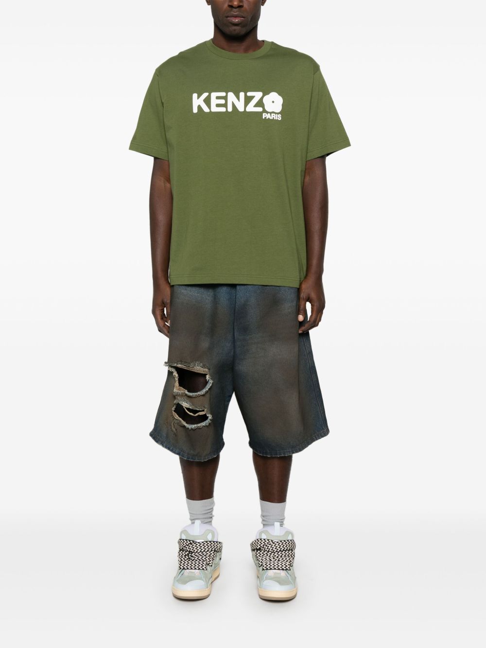 Kenzo T-Shirts And Polos Kaki Organic Cotton