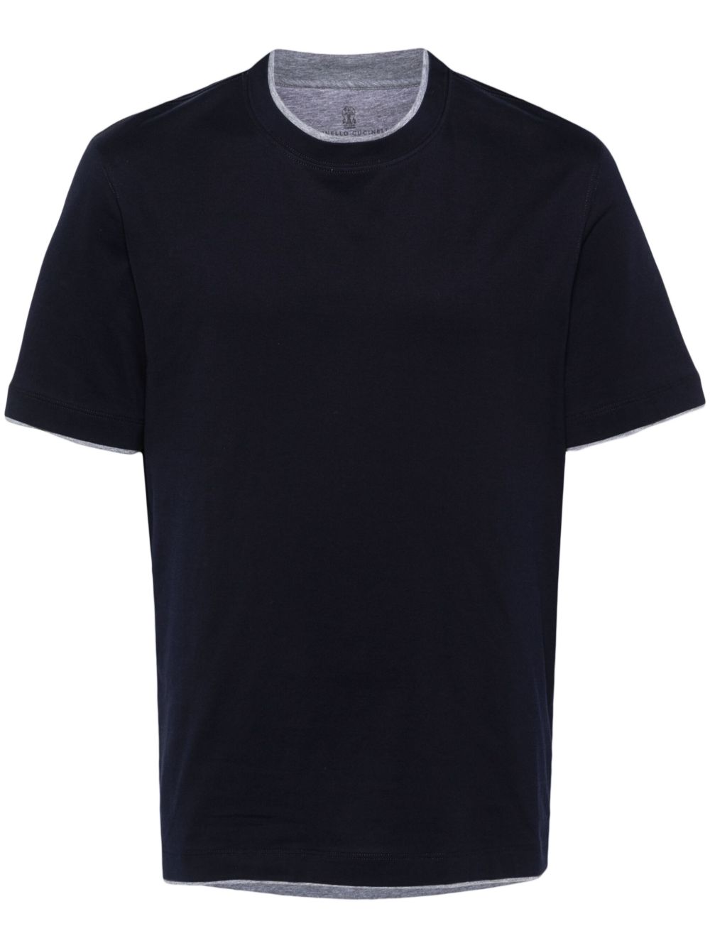Brunello Cucinelli T-Shirts And Polos Blu Cotton