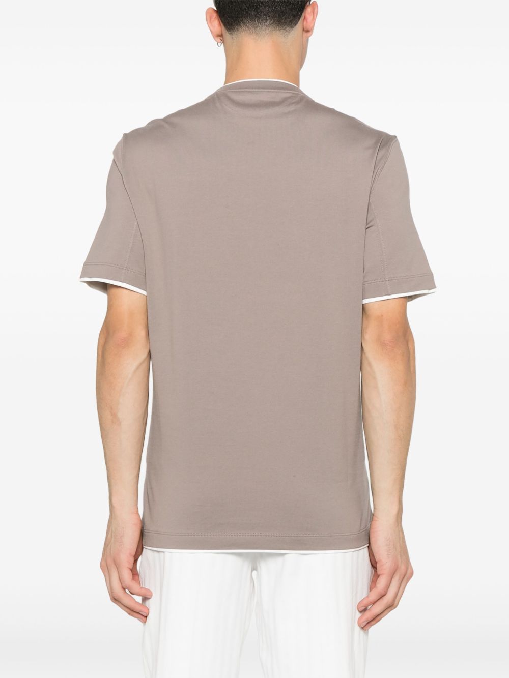 Brunello Cucinelli T-Shirts And Polos Marrone Cotton