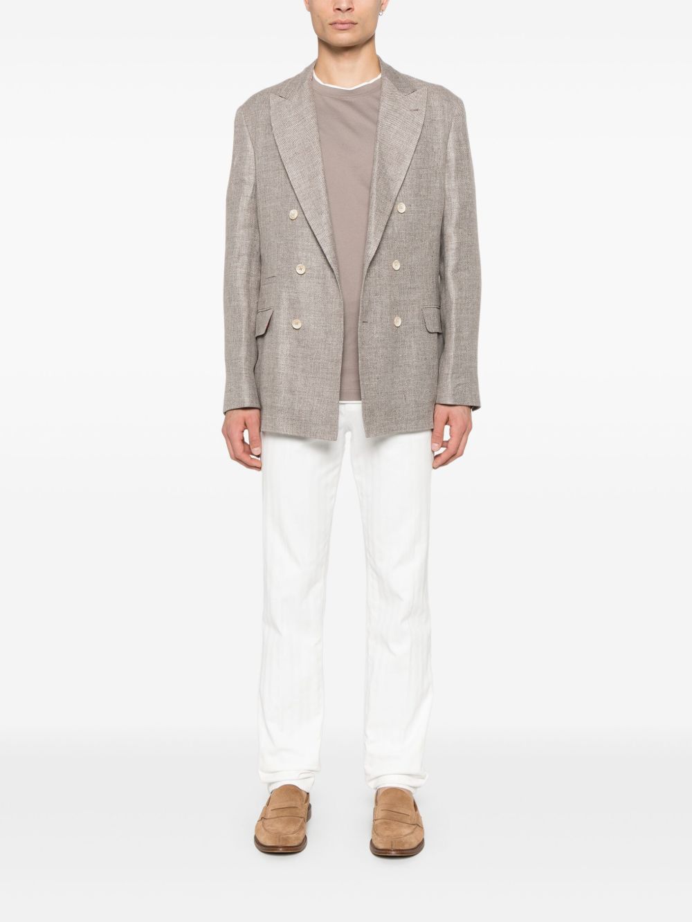 Brunello Cucinelli T-Shirts And Polos Marrone Cotton