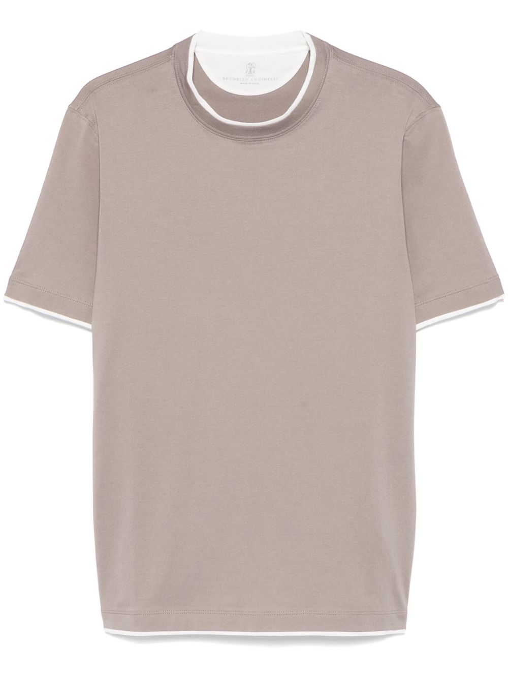 Brunello Cucinelli T-Shirts And Polos Marrone Cotton