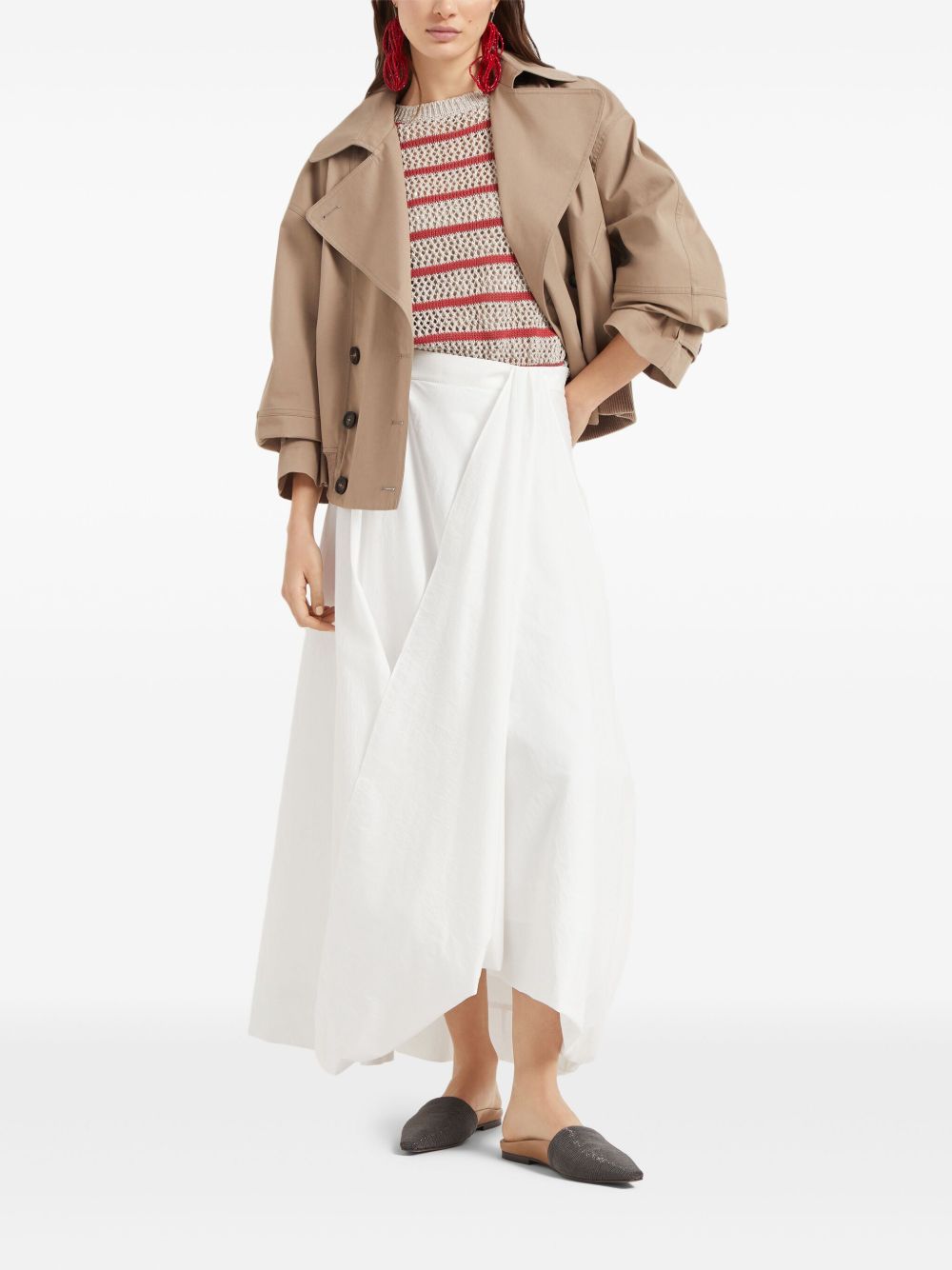Brunello Cucinelli Sweaters Rosso Linen/flax