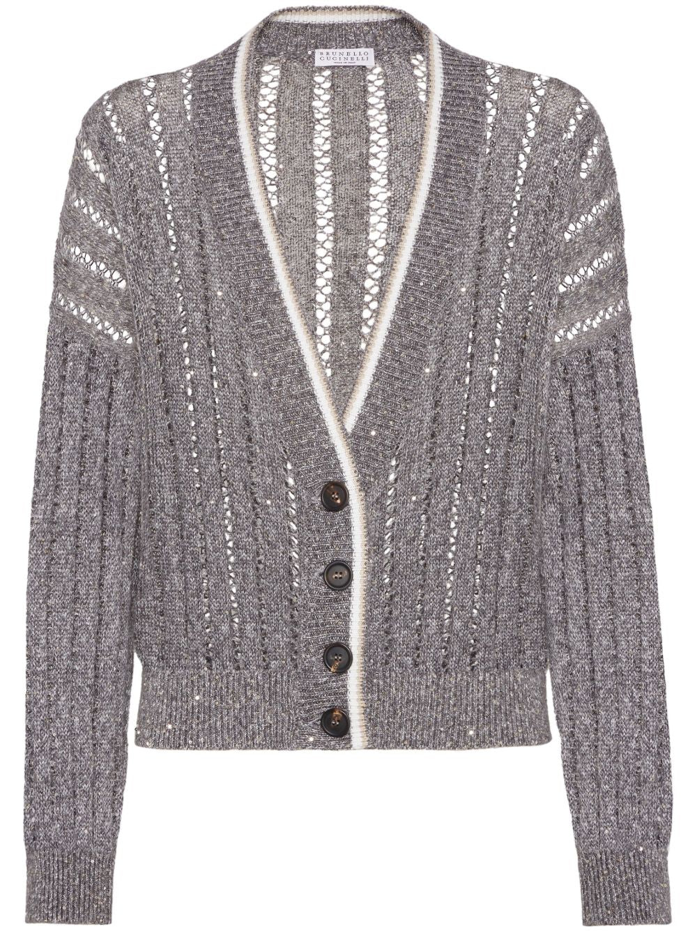 Brunello Cucinelli Sweaters Grigio Eco Linen