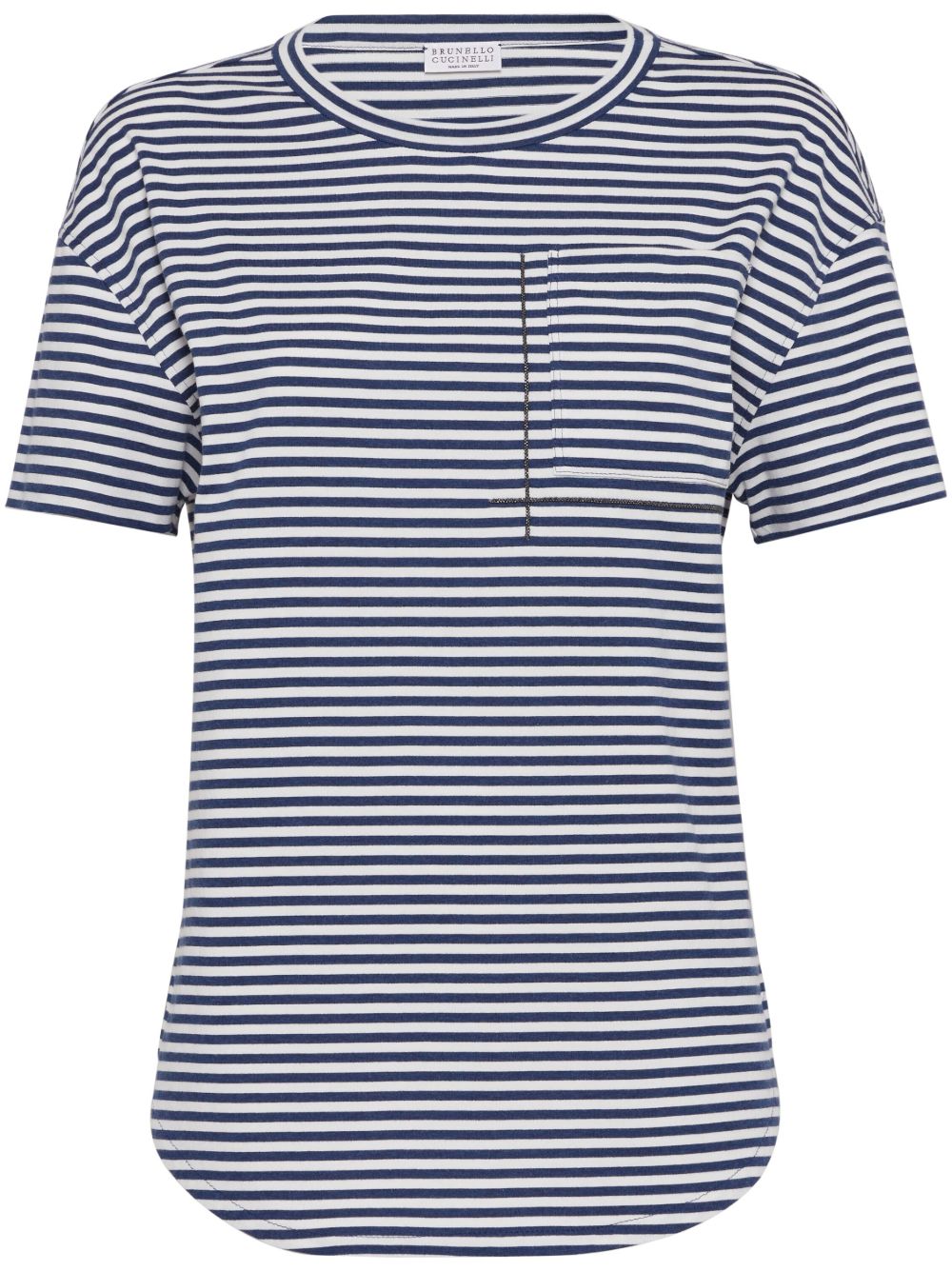 Brunello Cucinelli T-Shirts And Polos Blu Cotton