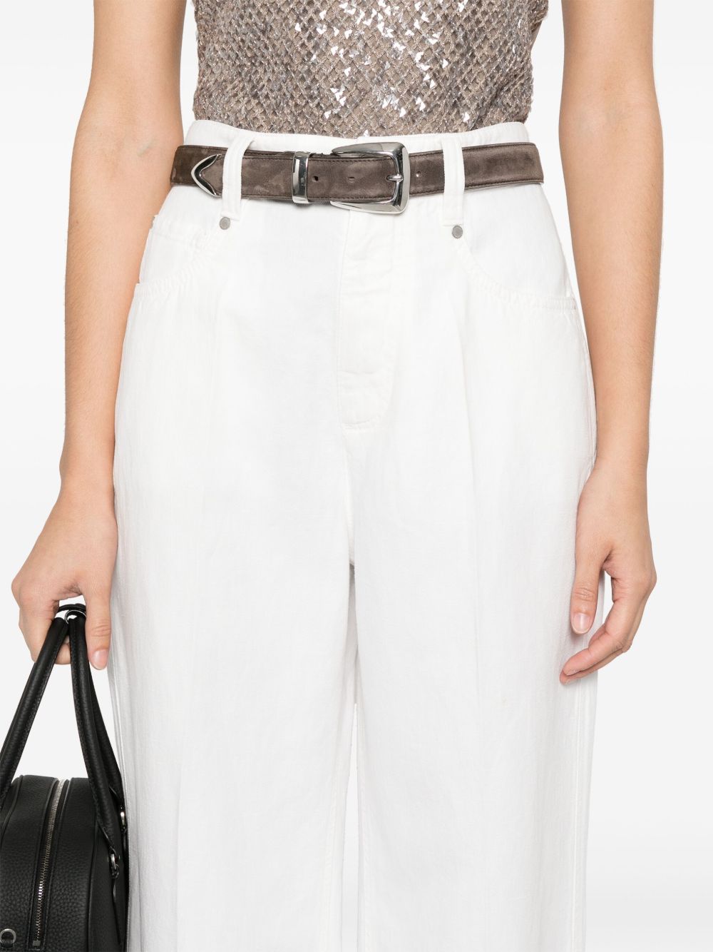 Brunello Cucinelli Trousers Beige Cotton