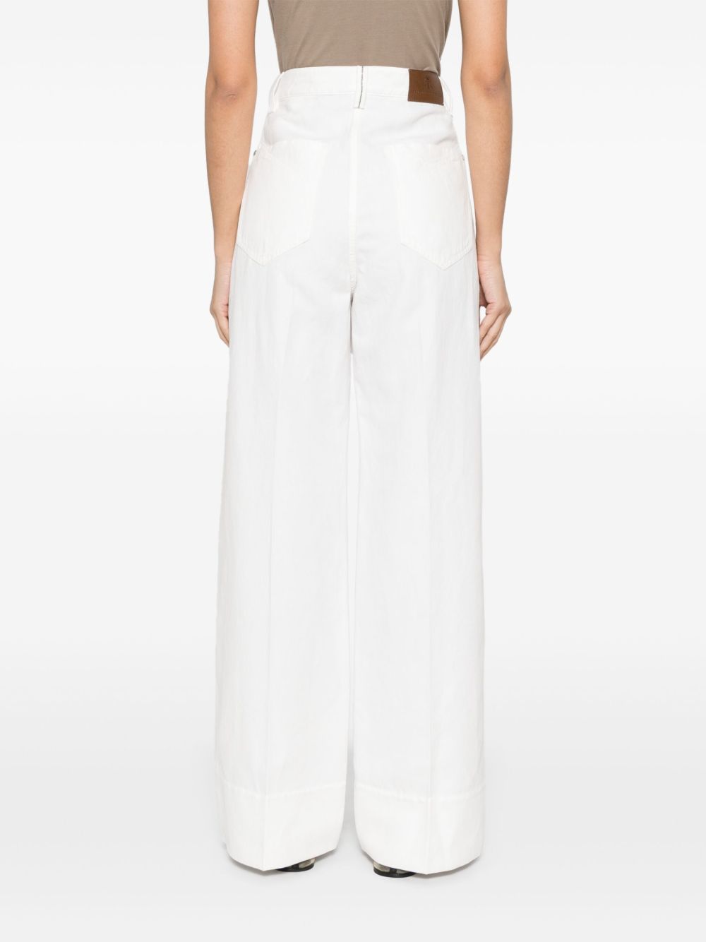 Brunello Cucinelli Trousers Beige Cotton