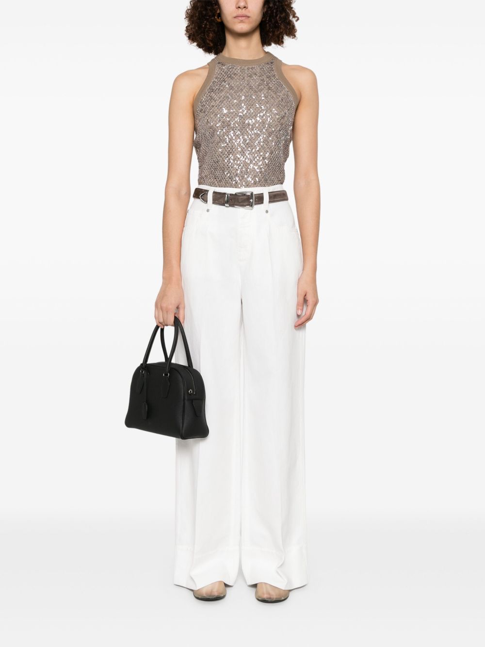 Brunello Cucinelli Trousers Beige Cotton