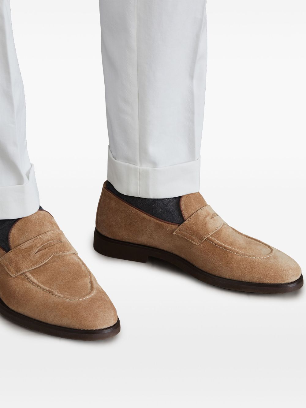 Brunello Cucinelli Flat Shoes Marrone Chiaro