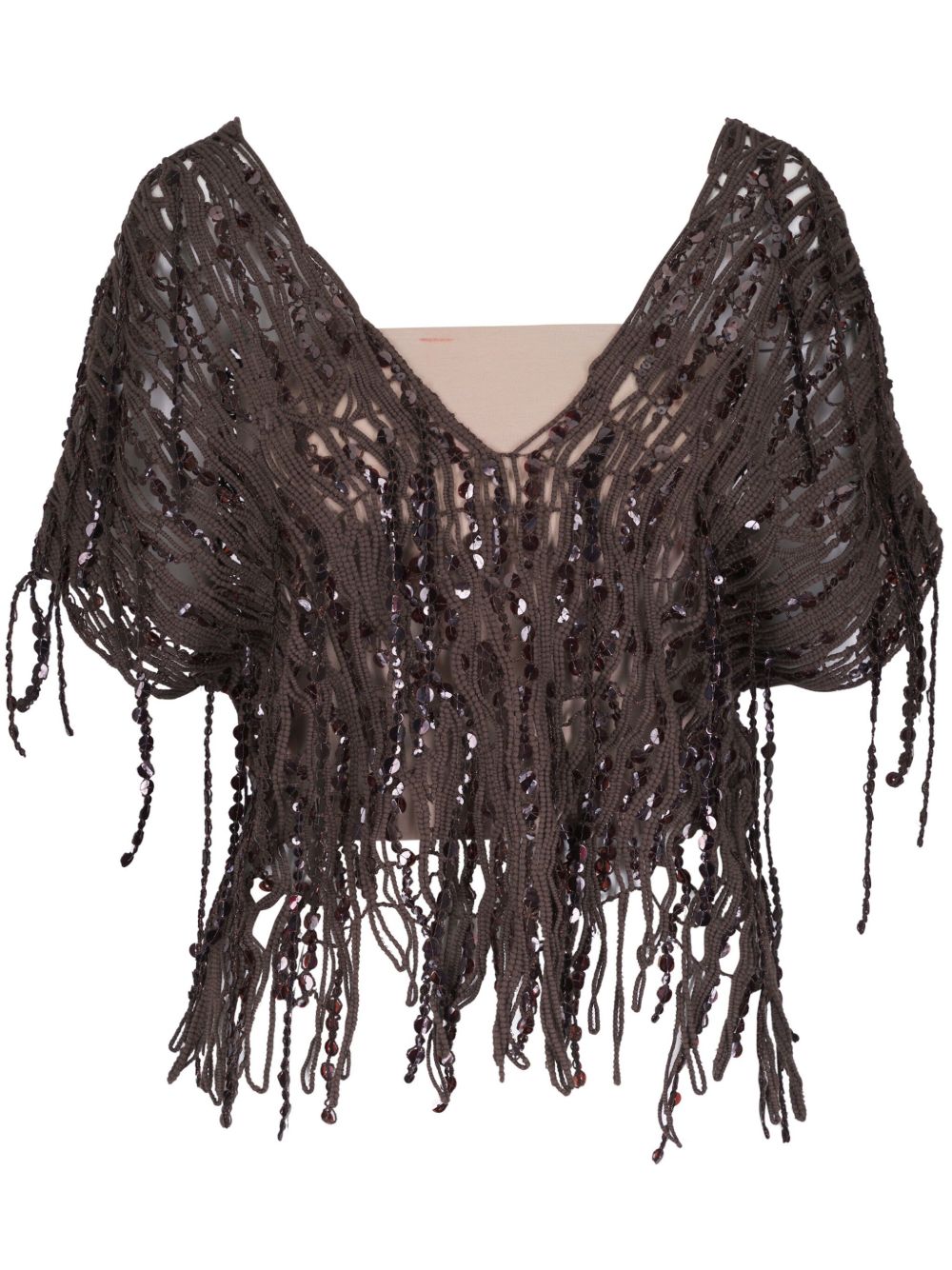 Brunello Cucinelli Top Marrone Cotton