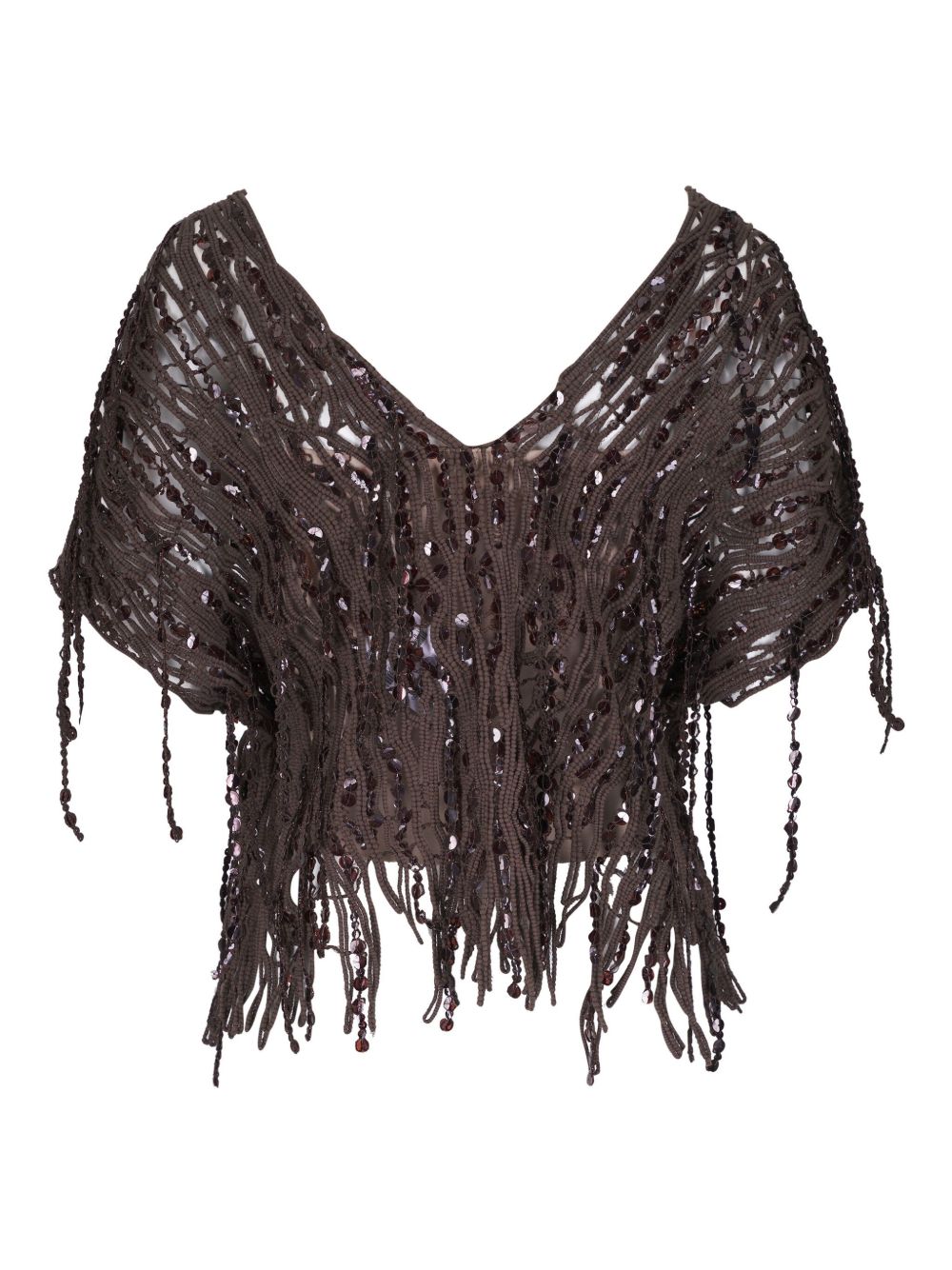 Brunello Cucinelli Top Marrone Cotton