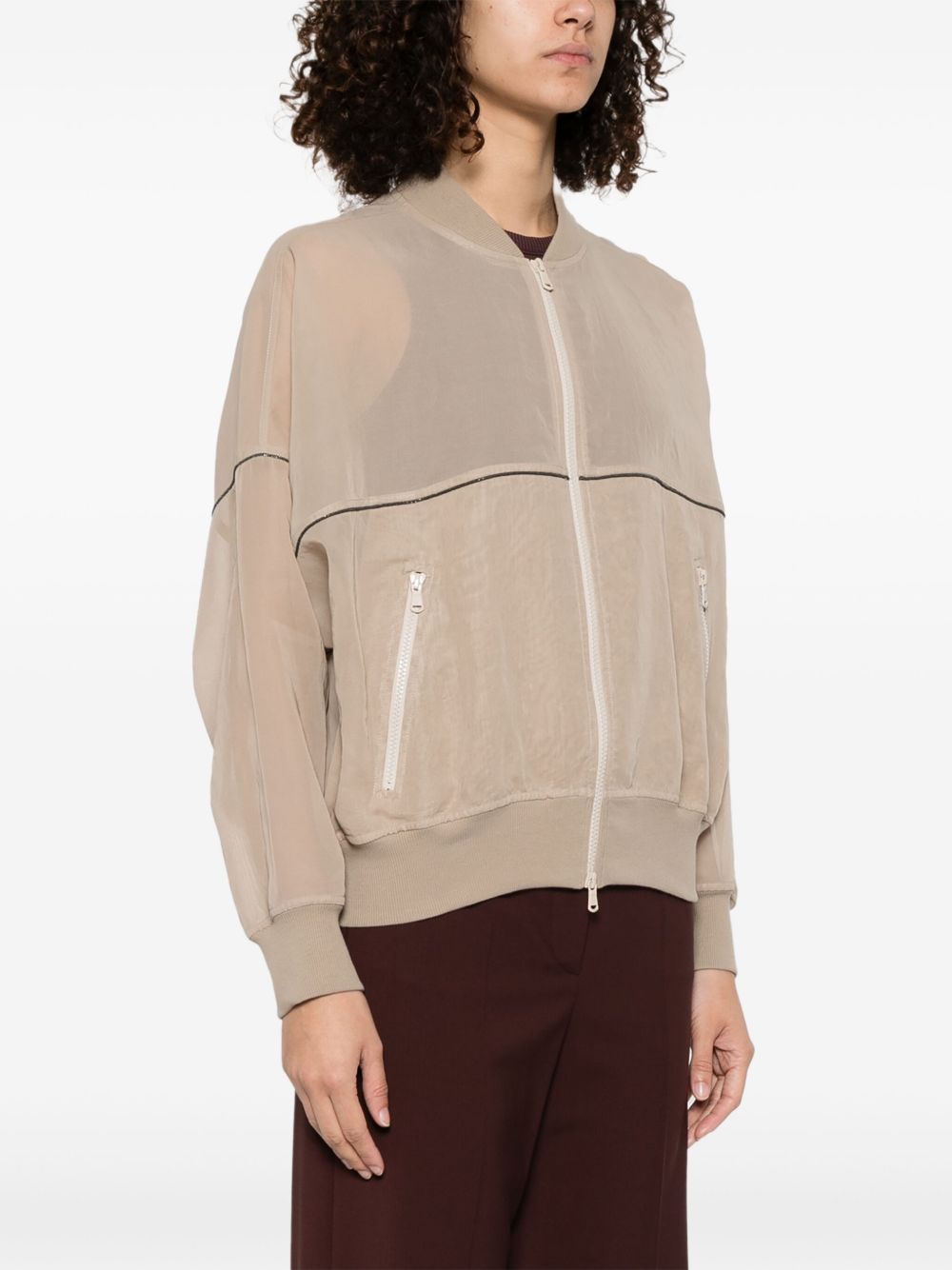 Brunello Cucinelli Coats Marrone Scuro Eco Brass