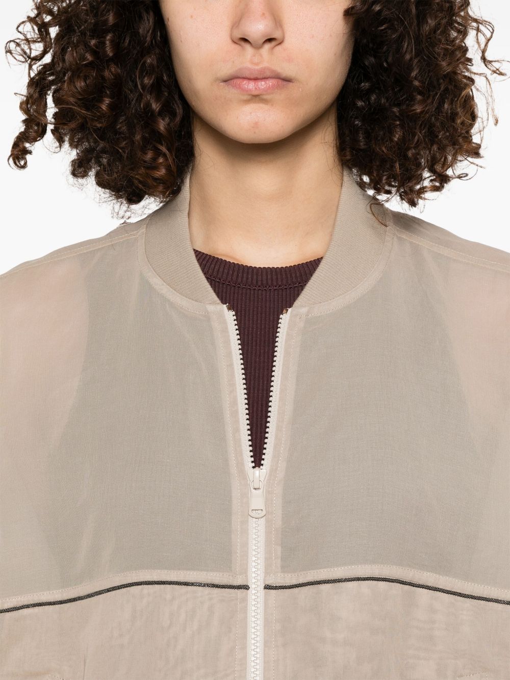 Brunello Cucinelli Coats Marrone Scuro Eco Brass