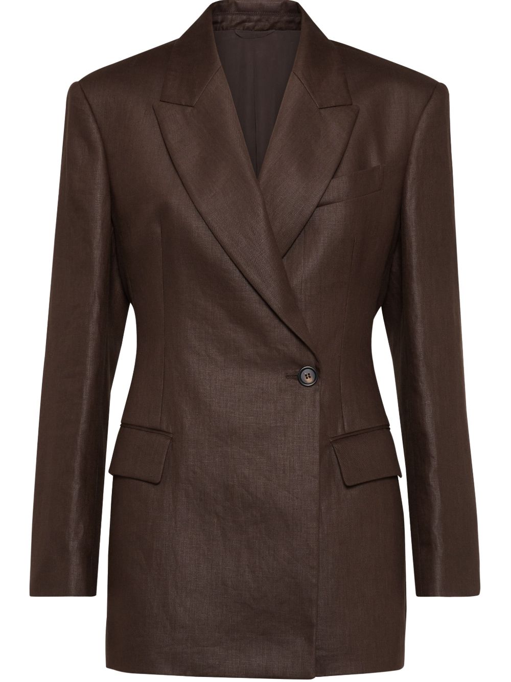 Brunello Cucinelli Jackets Marrone Scuro Outer: Eco Linen