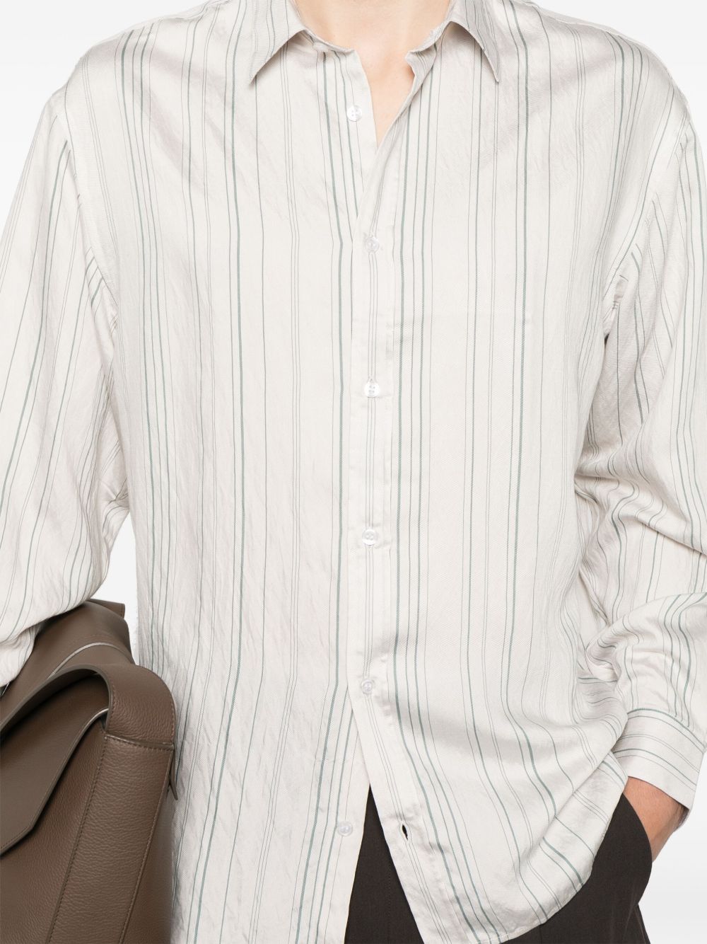 Emporio Armani Shirts Bianco Viscose