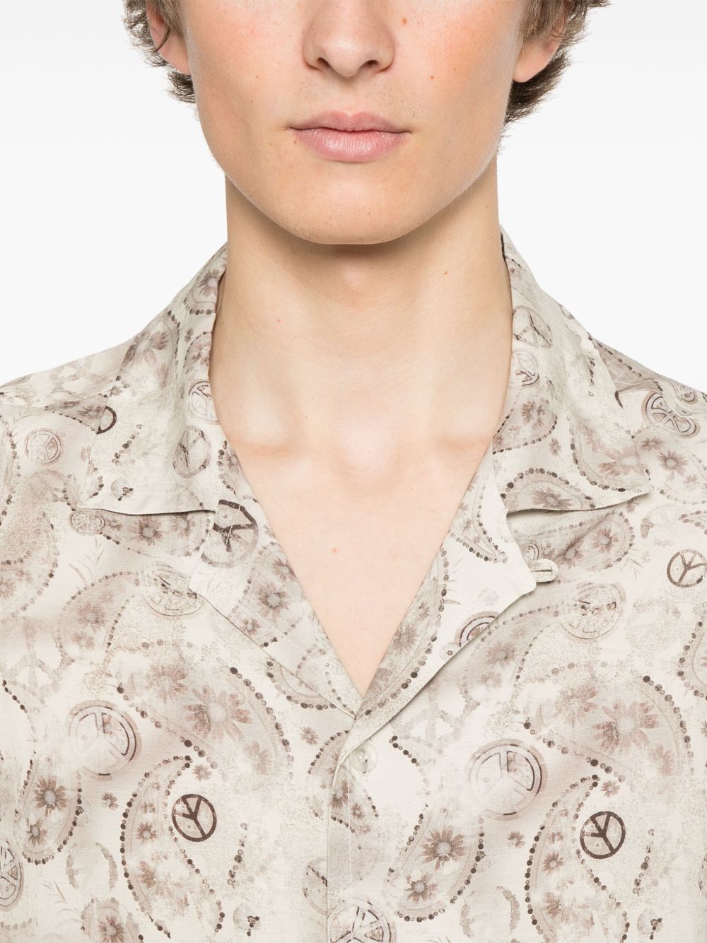 Emporio Armani Shirts Beige Viscose
