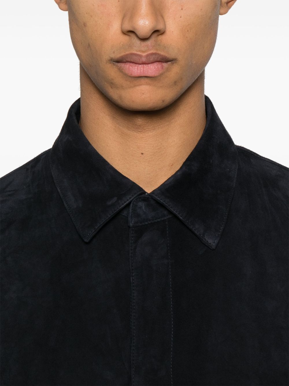 Emporio Armani Shirts Nero Goat Skin