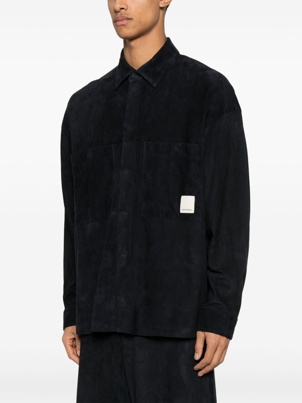 Emporio Armani Shirts Nero Goat Skin