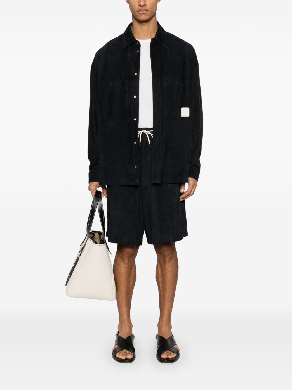 Emporio Armani Shirts Nero Goat Skin
