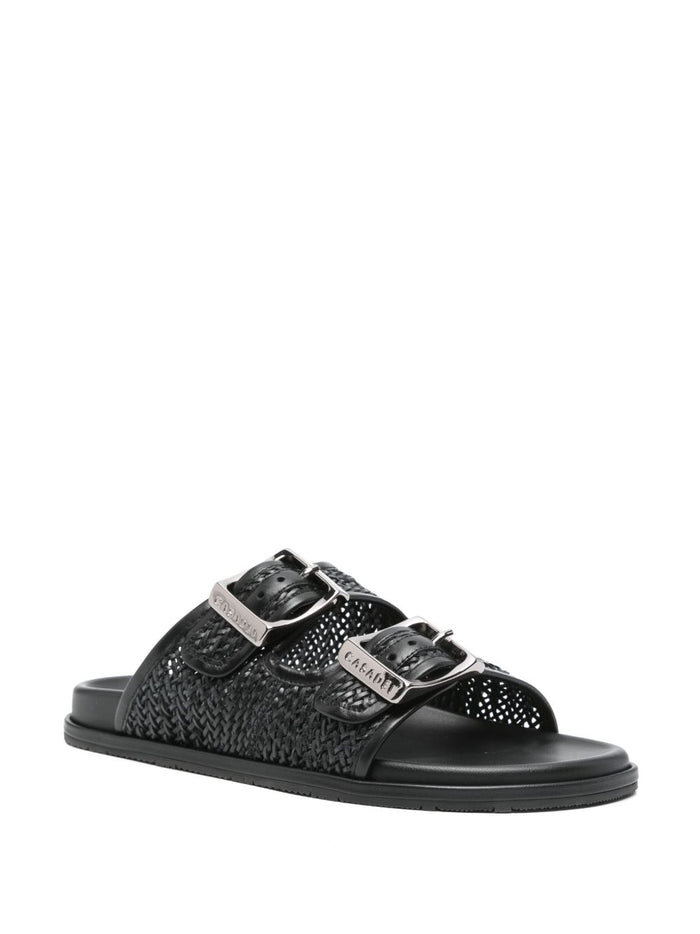 Casadei Sandals Black Polyurethane