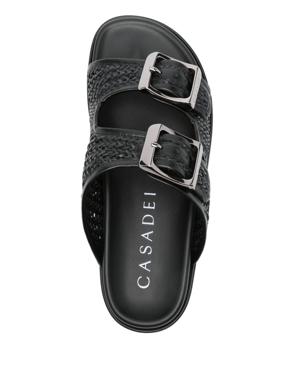 Casadei Sandals Black Polyurethane