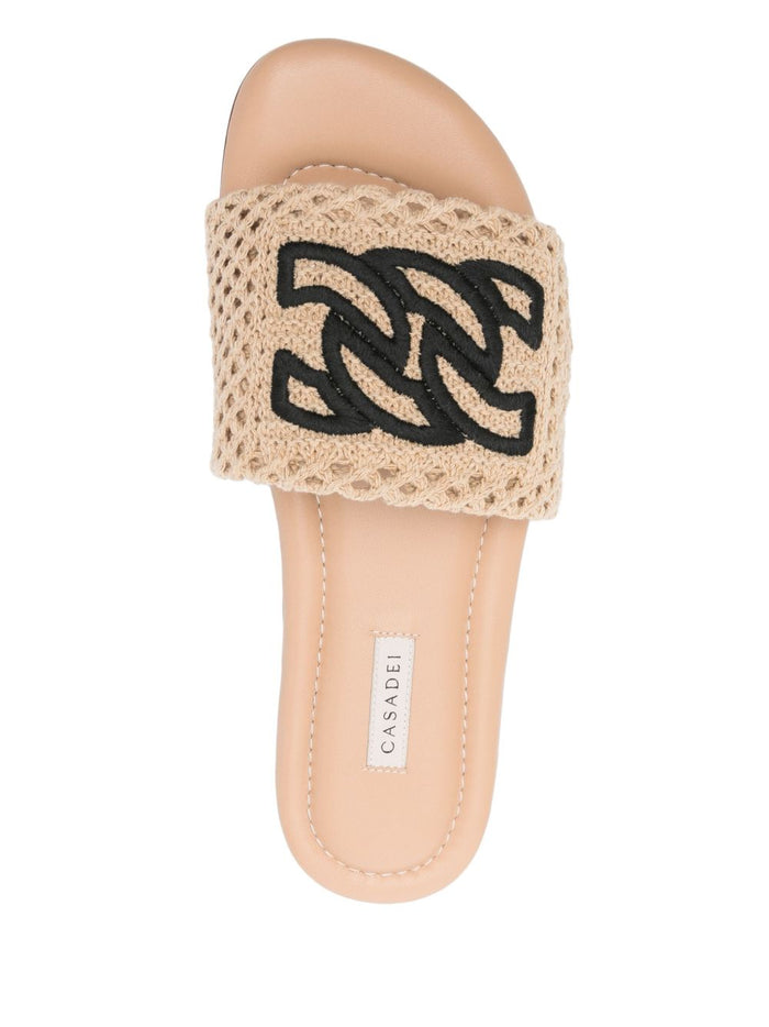 Casadei Sandals Beige Polyurethane