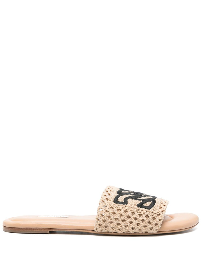 Casadei Sandals Beige Polyurethane