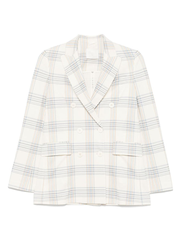 Circolo 1901 American rear vent Cotton double-breasted jacket