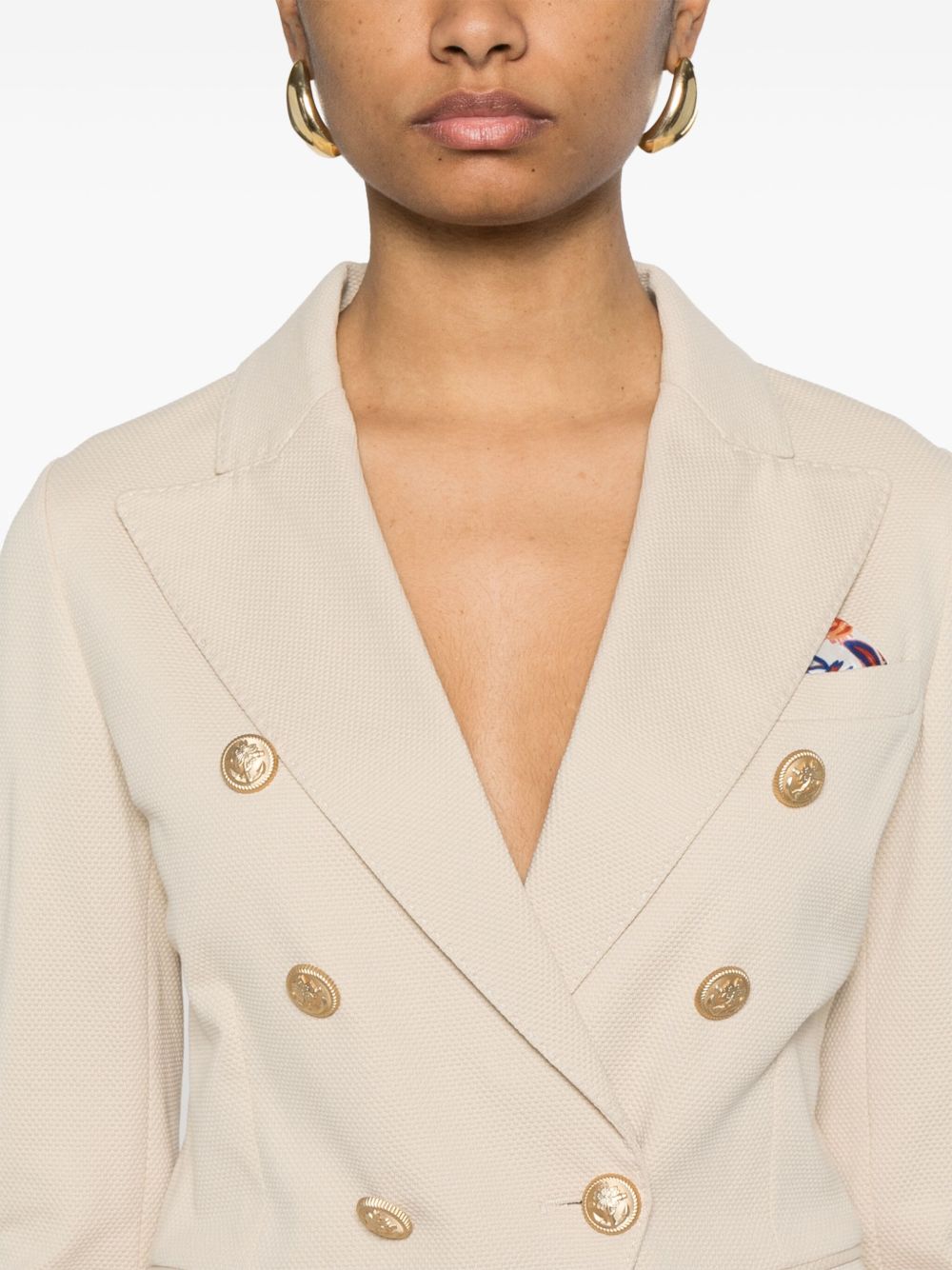 Circolo 1901 Jackets Beige Cotton Elastane