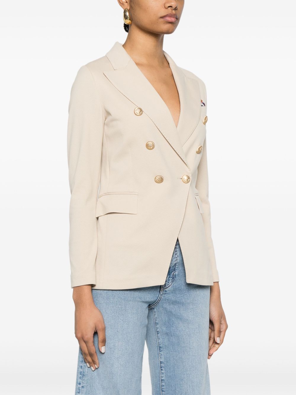 Circolo 1901 Jackets Beige Cotton Elastane
