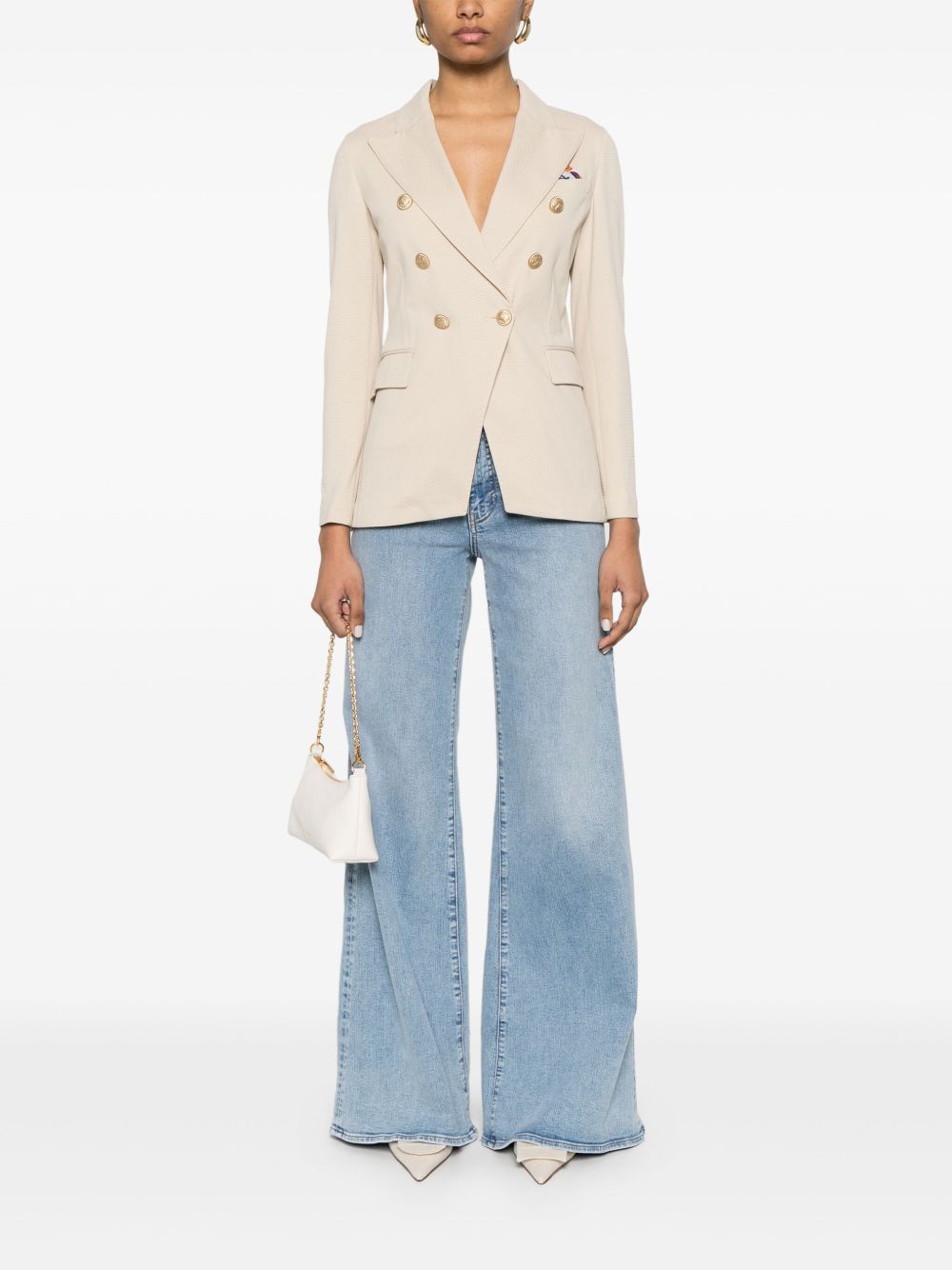 Circolo 1901 Jackets Beige Cotton Elastane