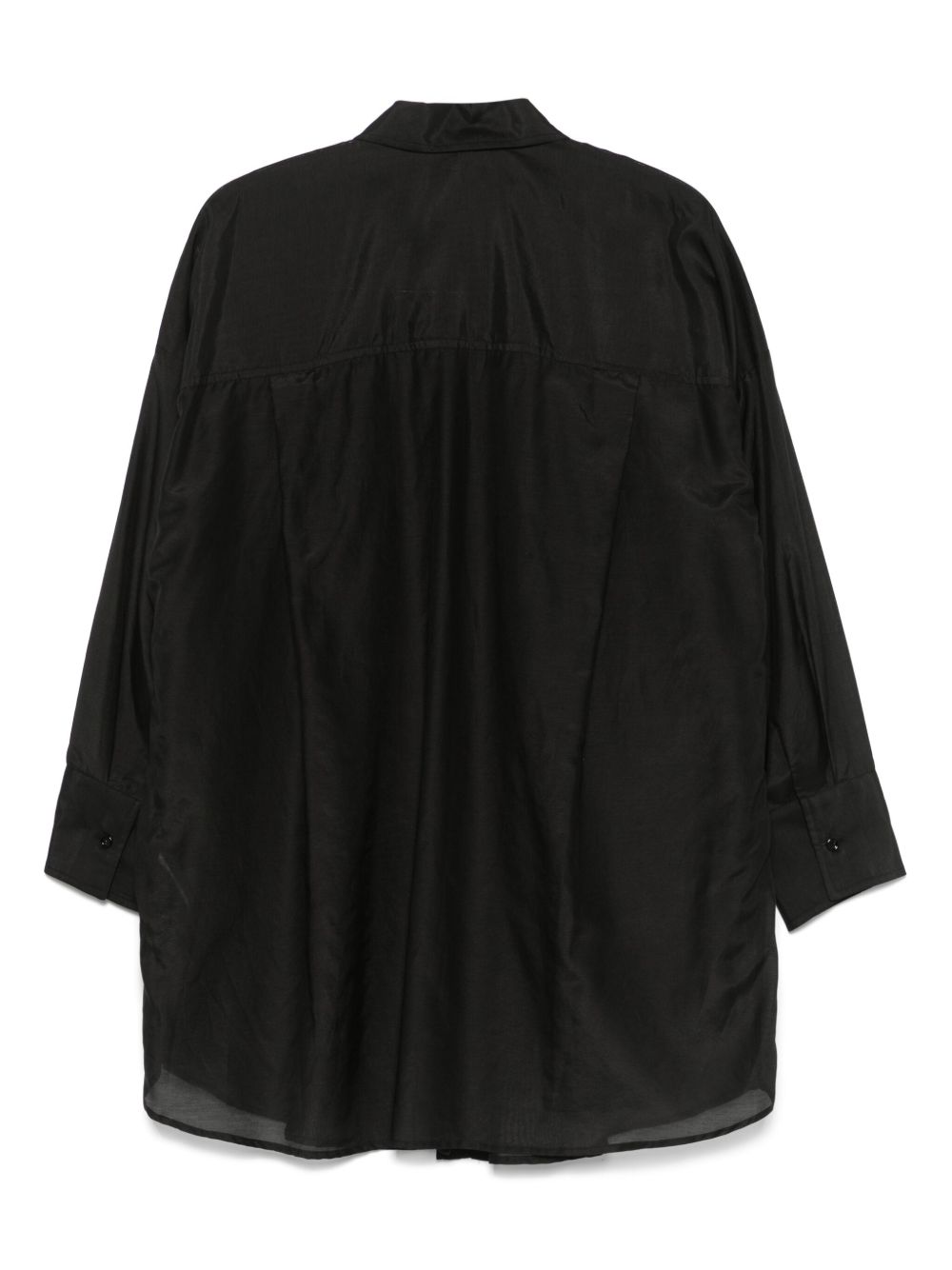 Semicouture Shirts Black Cotton Silk