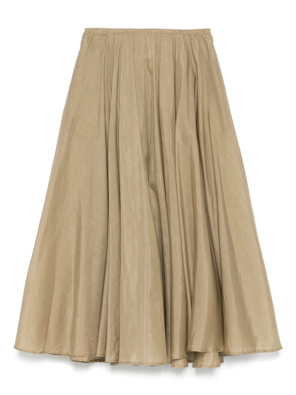 Semicouture Skirts Beige Cotton Silk