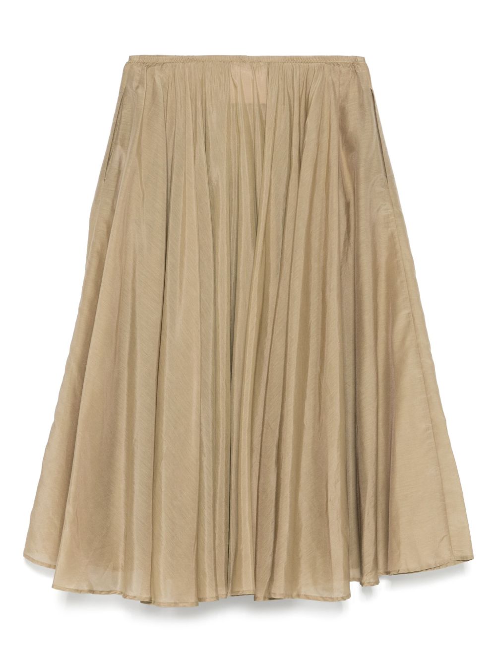 Semicouture Skirts Beige Cotton Silk