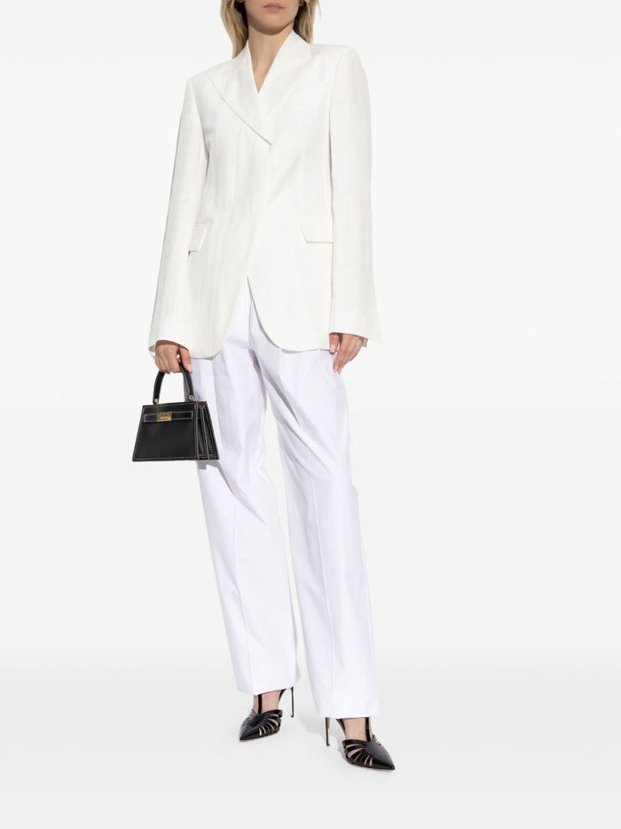 SportMax Trousers White Cotton