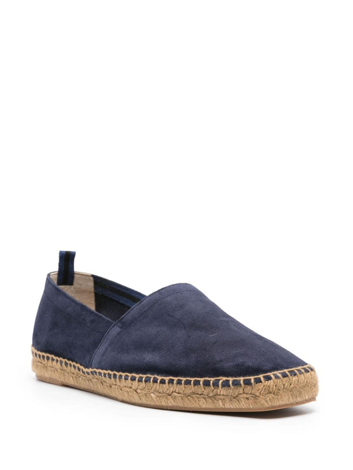 Castaner Flat Shoes Blue Lining: Raffia