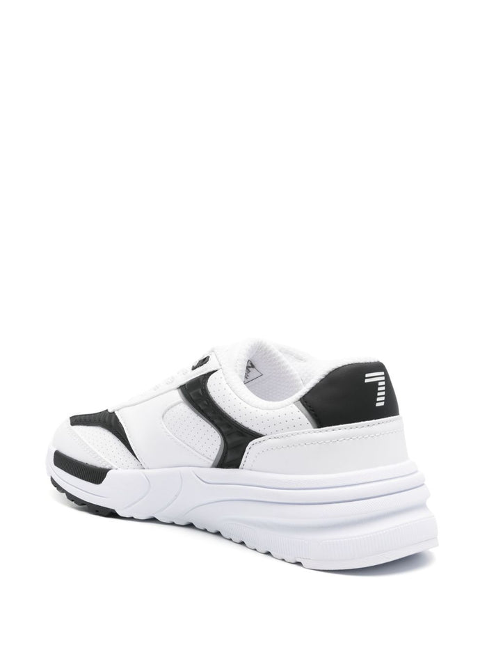 Ea7 Sneakers Bianco Calf Leather