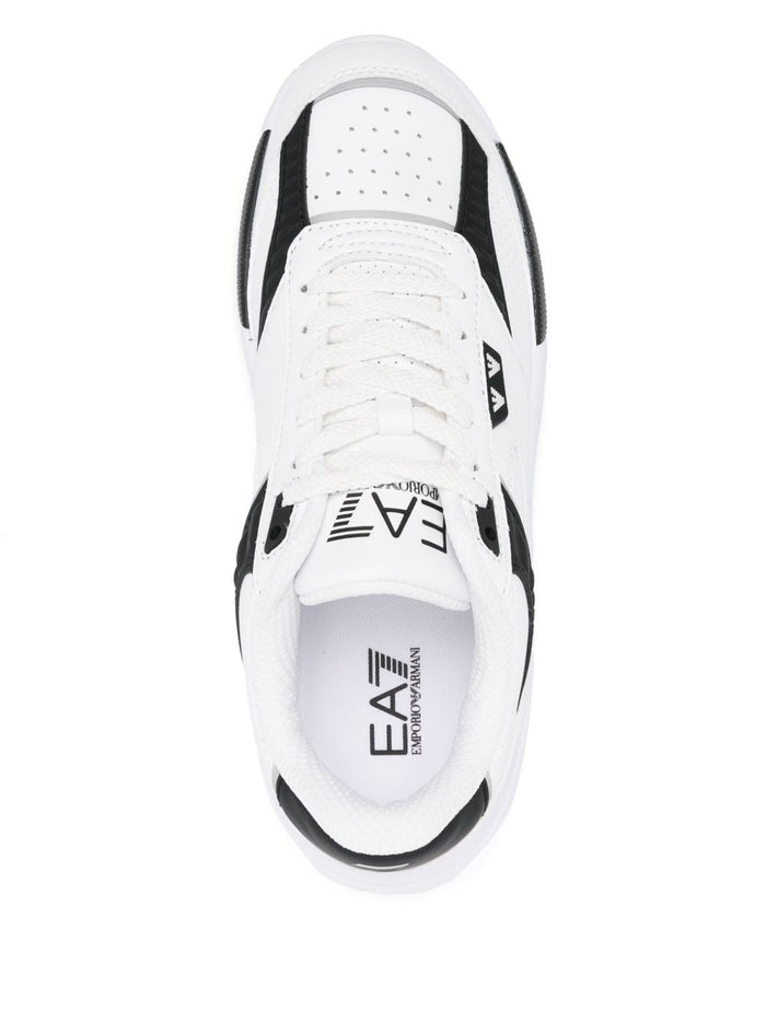 Ea7 Sneakers Bianco Calf Leather
