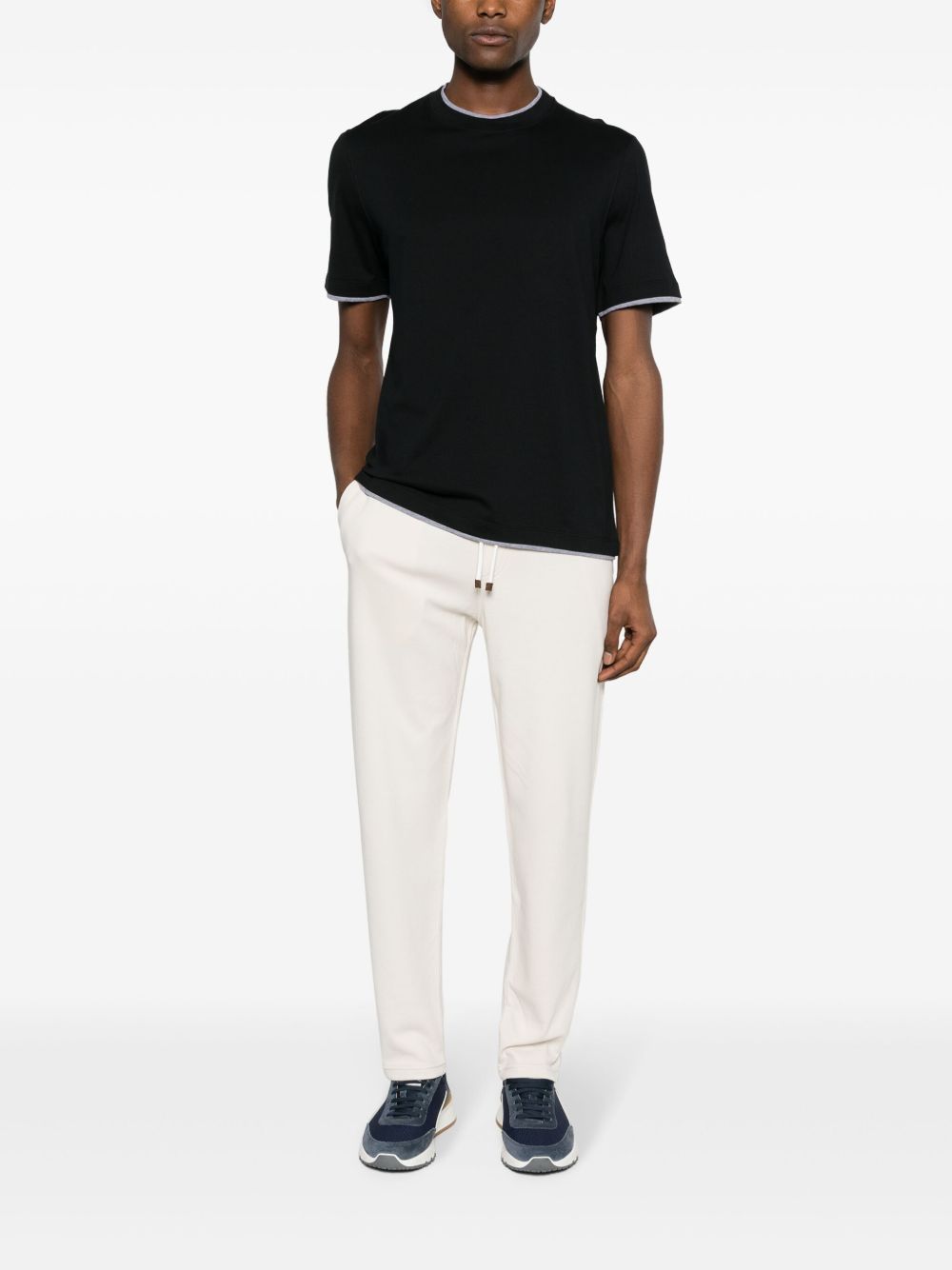 Brunello Cucinelli T-Shirts And Polos Nero Cotton