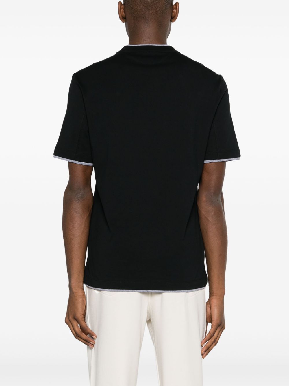 Brunello Cucinelli T-Shirts And Polos Nero Cotton