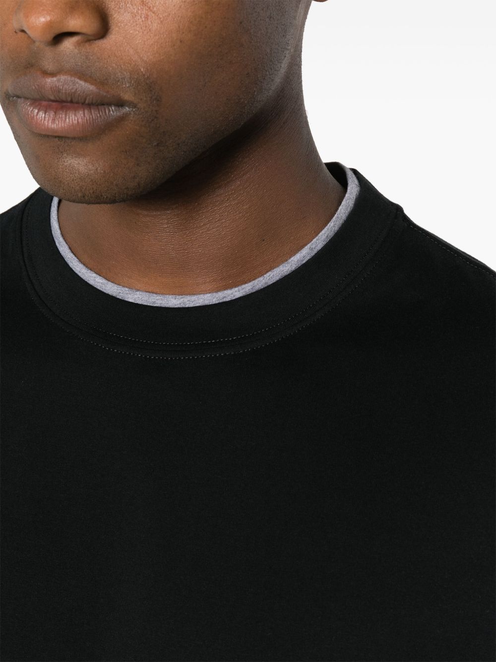 Brunello Cucinelli T-Shirts And Polos Nero Cotton