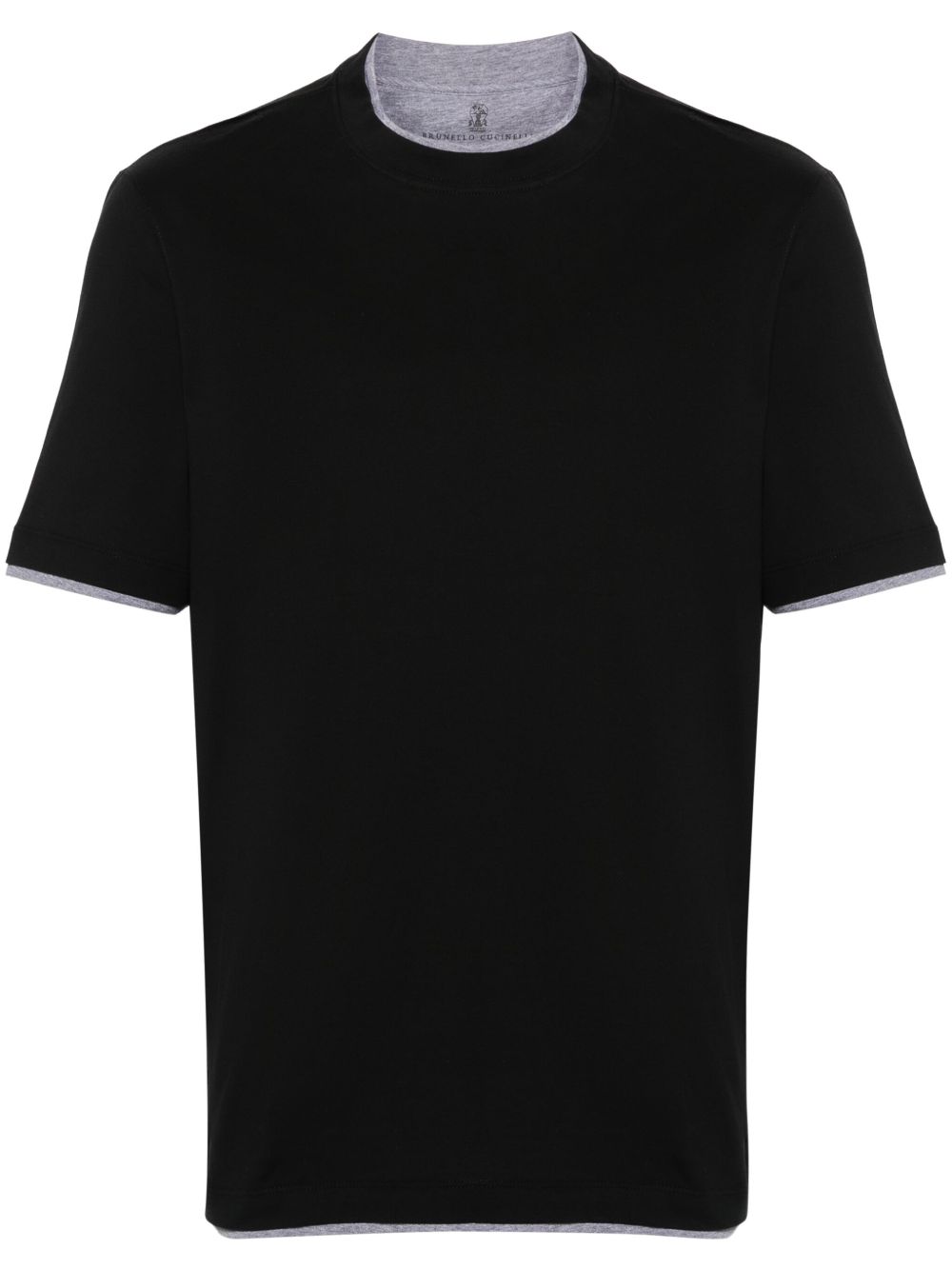 Brunello Cucinelli T-Shirts And Polos Nero Cotton