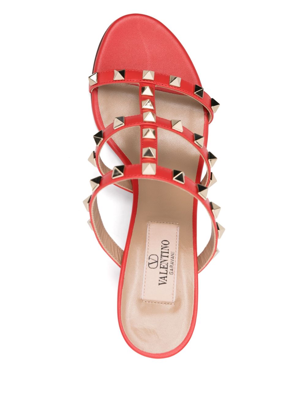 Valentino Garavani Sandals Orange Calf Leather