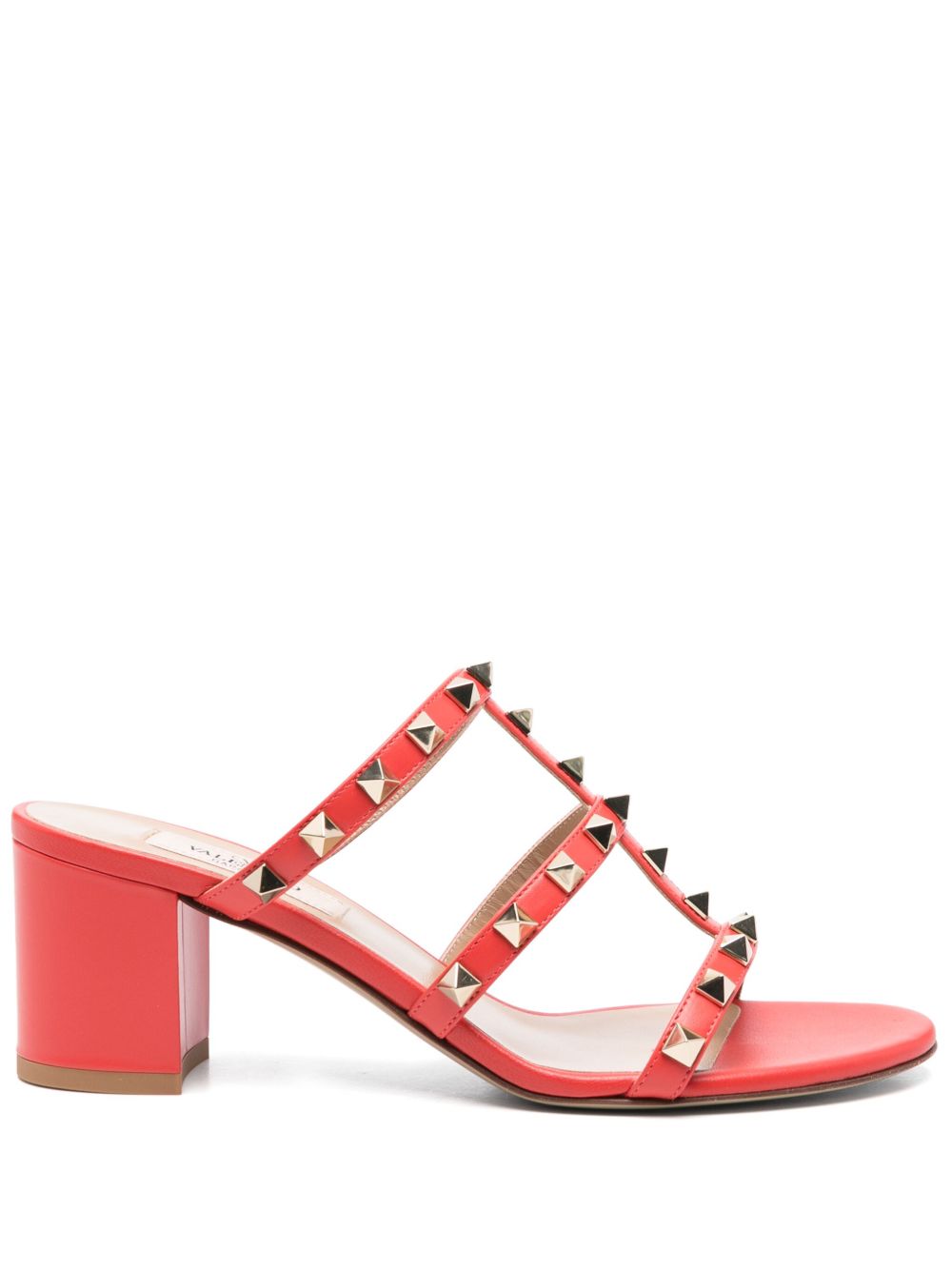 Valentino Garavani Sandals Orange Calf Leather